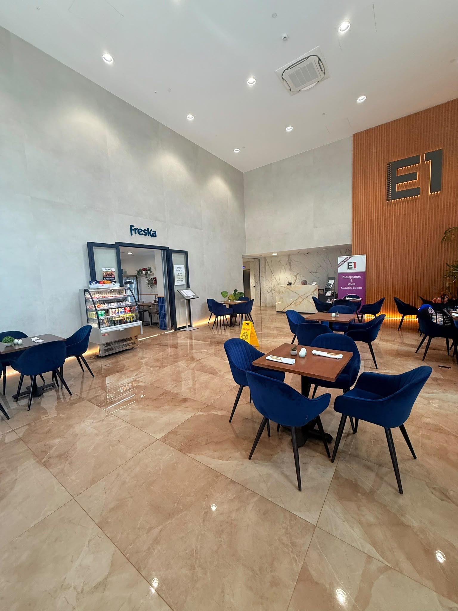 The E1 lobby