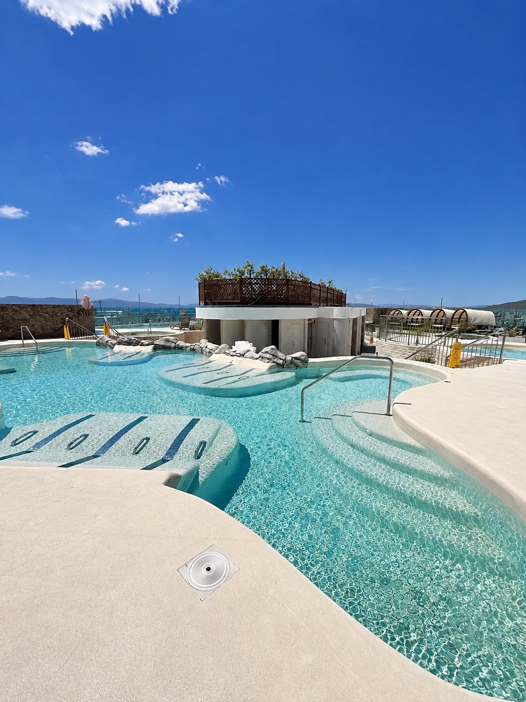 Sky Spa pool with sea views
